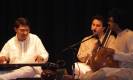 At a concert with Somnath Roy on Ghatam